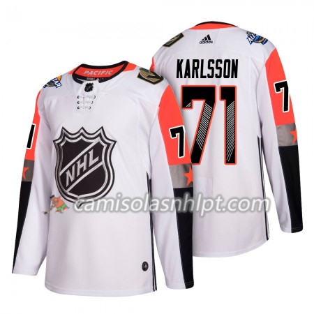 Camisola Vegas Golden Knights William Karlsson 71 2018 NHL All-Star Pacific Division Adidas Branco Authentic - Homem